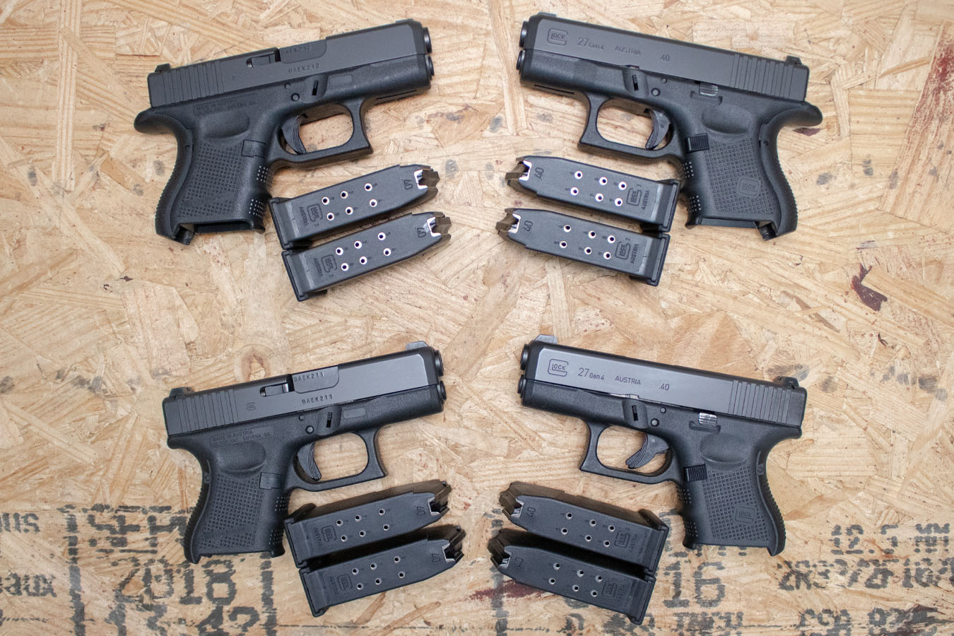 GLOCK 27 Gen4 40 S&W Police Trade-ins (Very Good Condition)